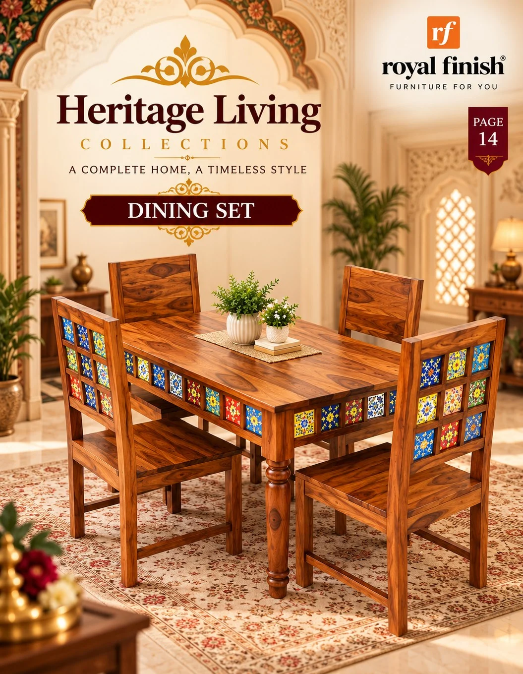 Heritage Marriage Set catalogue page — Dining set