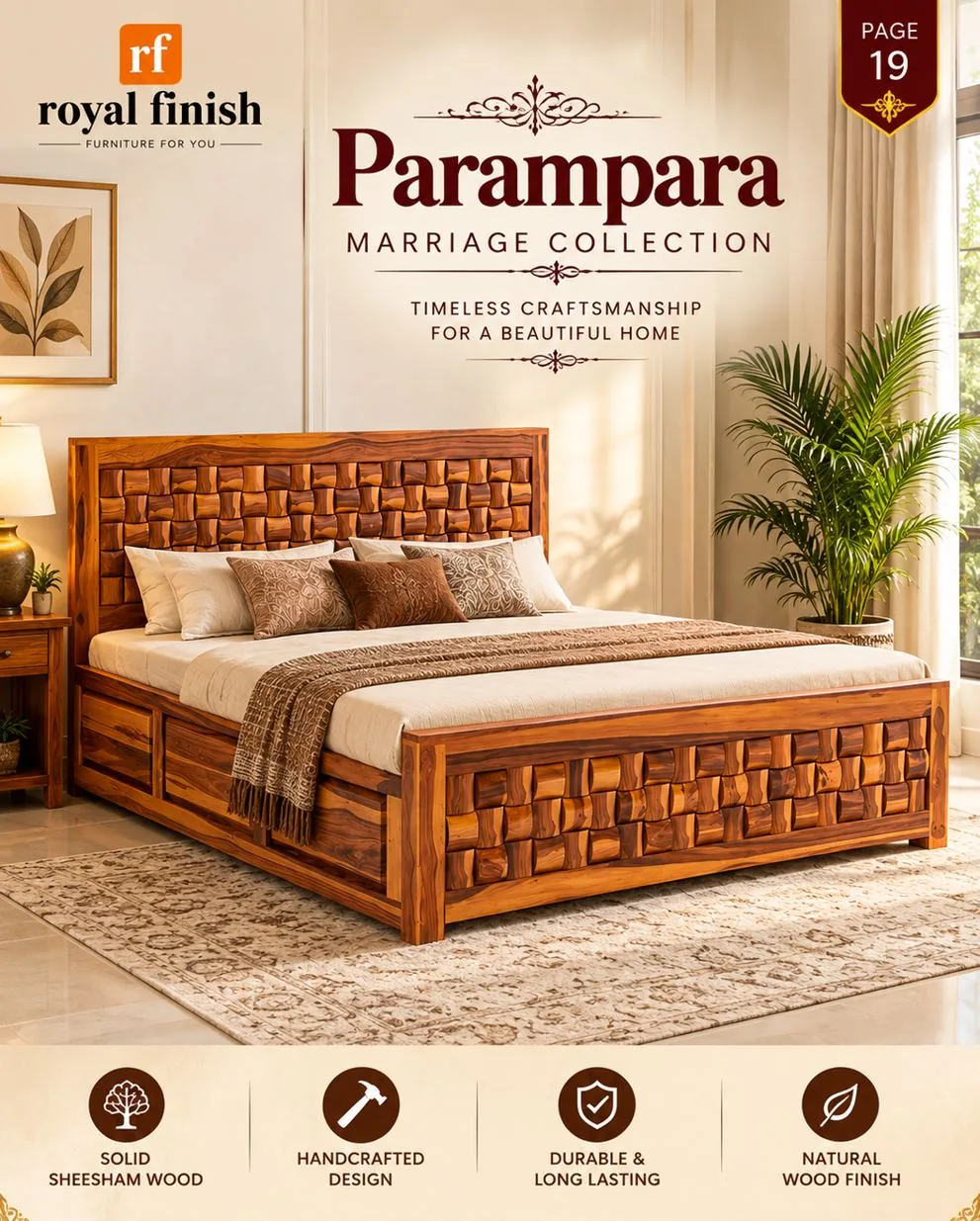 Parampara Marriage Collection catalogue page — Bed