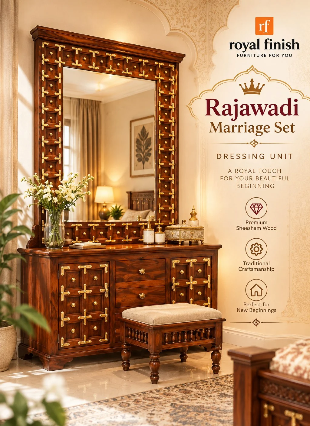 Rajawadi Marriage Set catalogue page — Dressing unit