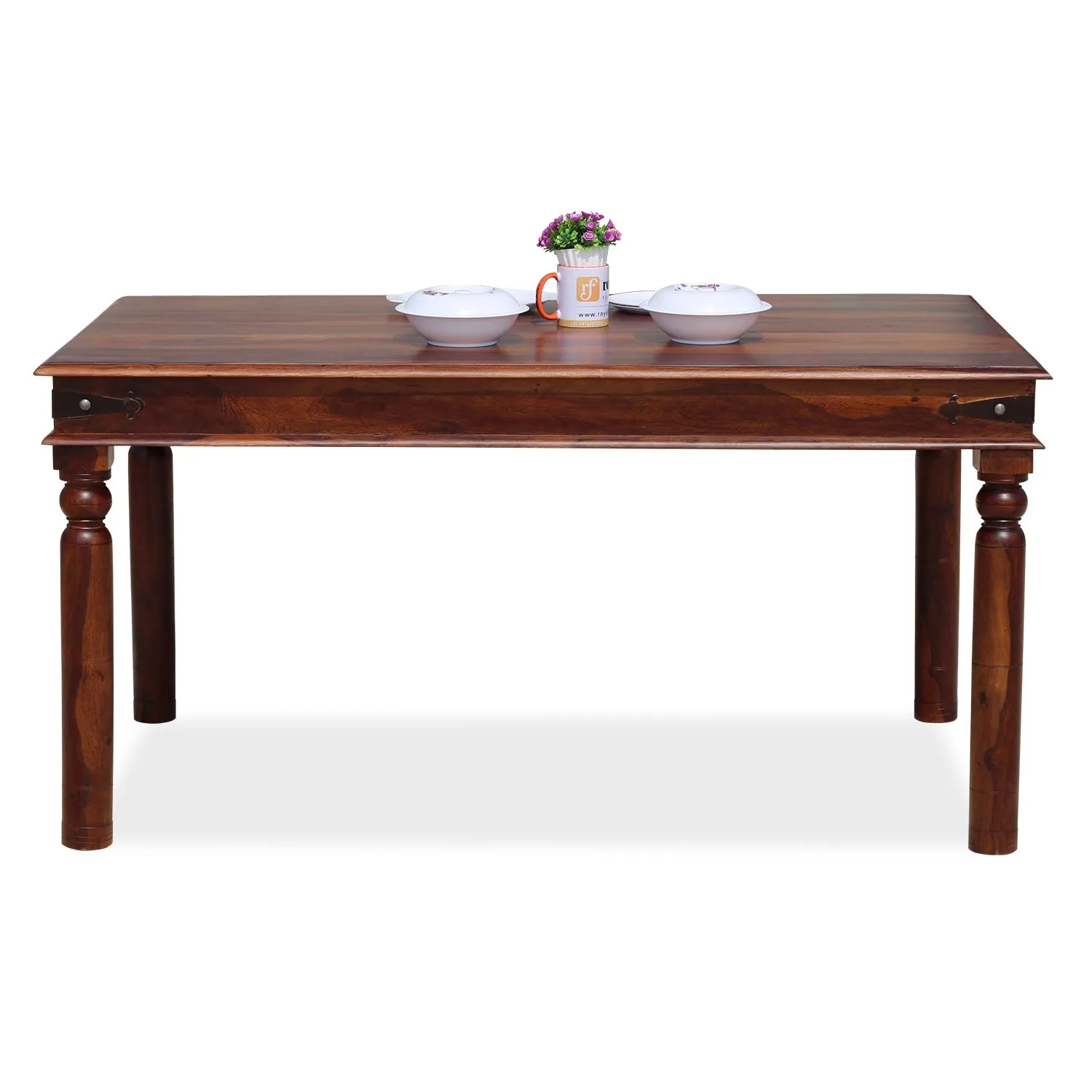 Royal Finish Dali 6 Seater Dining Set in Natural Premium Furniture Sheesham Wood sheesham dining table image 9