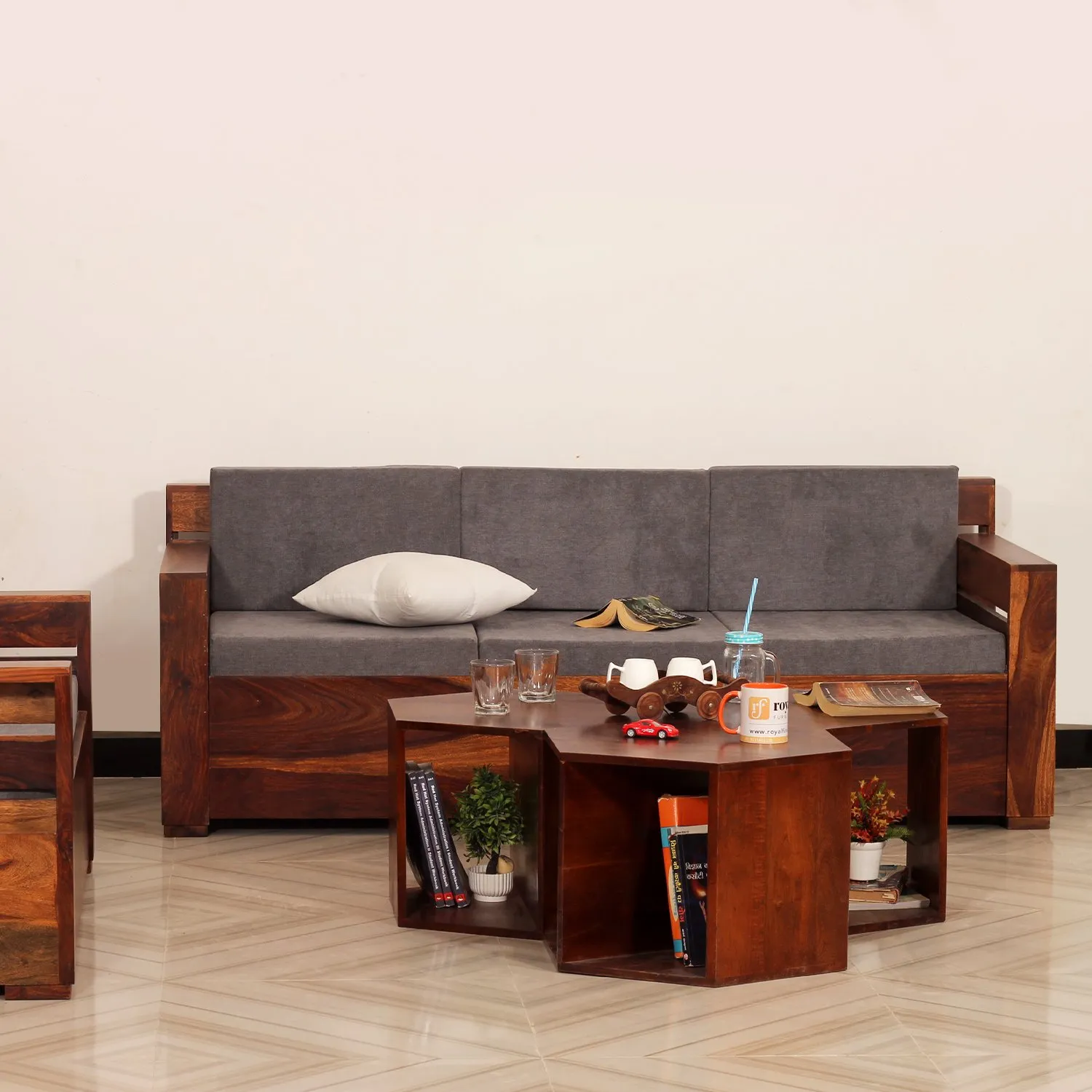 Royal Finish MirageMingle 3 Seater Sofa With Cushions