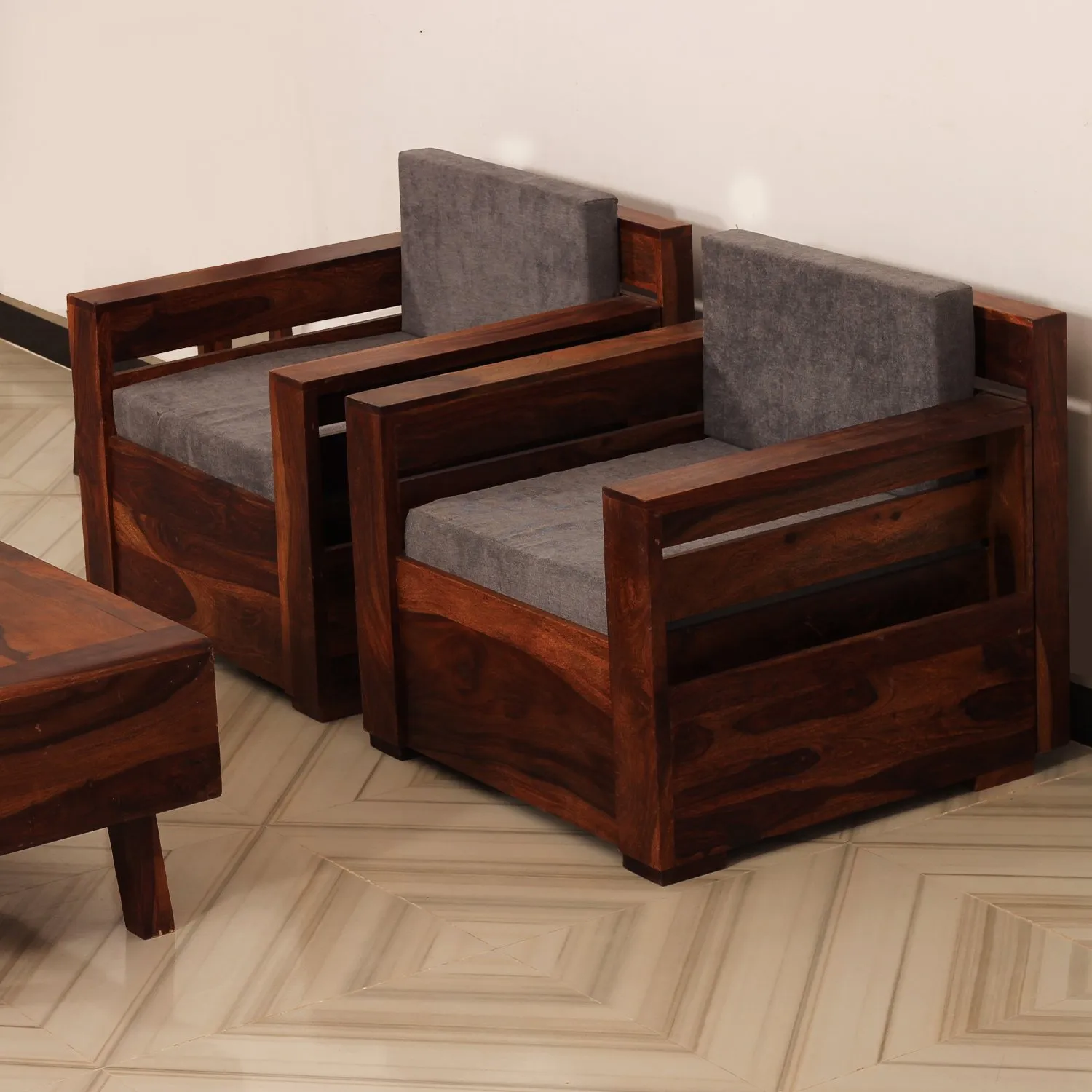 Royal Finish MirageMingle 1 Seater Double Sofa With Cushions